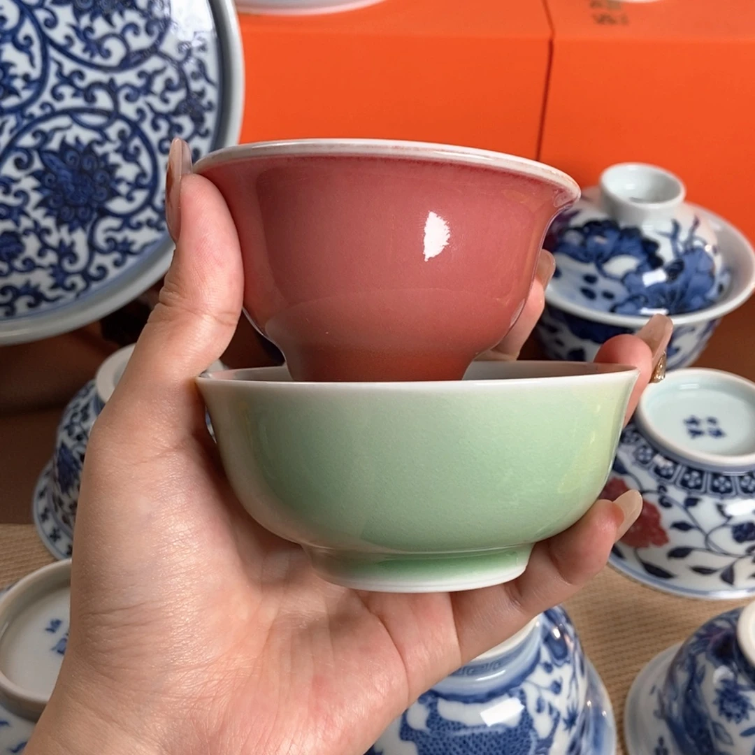 澄柴窑窑颜色釉单杯（单只）