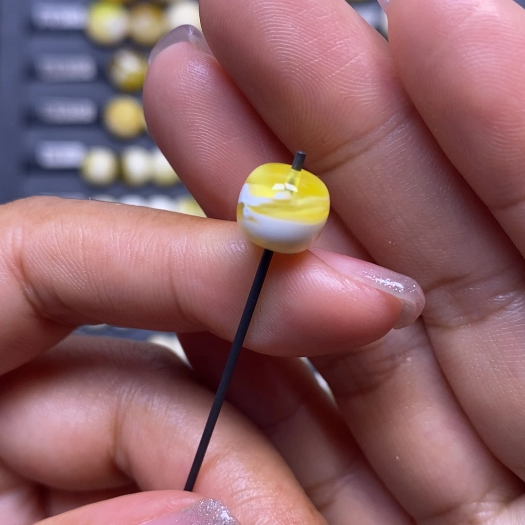 蜜蜡未镶嵌珠宝奇石漆白橘金溶洞妖花聚宝盆老型9.4*8.6mm