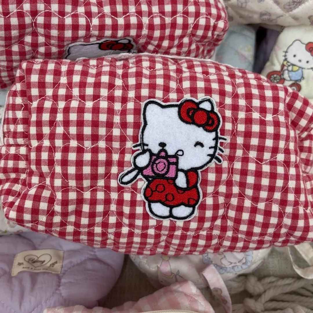 ****！非金属布艺红格子包