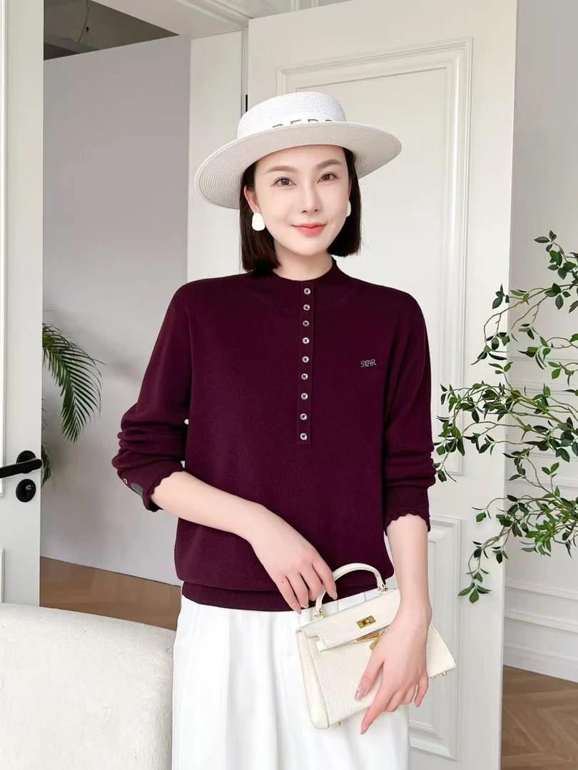 荟敏轻奢6819时尚百搭针织衫