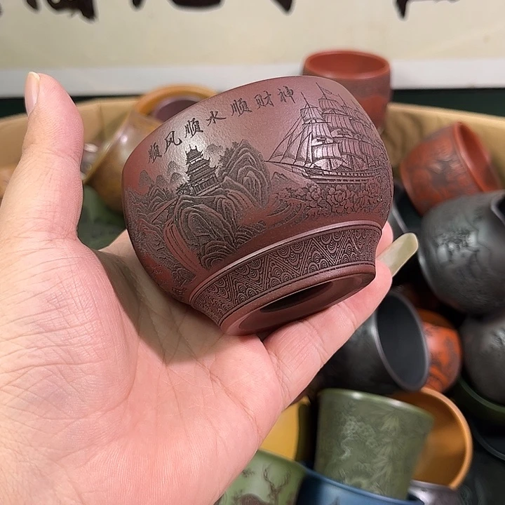 茶杯紫砂全手工紫砂主人杯