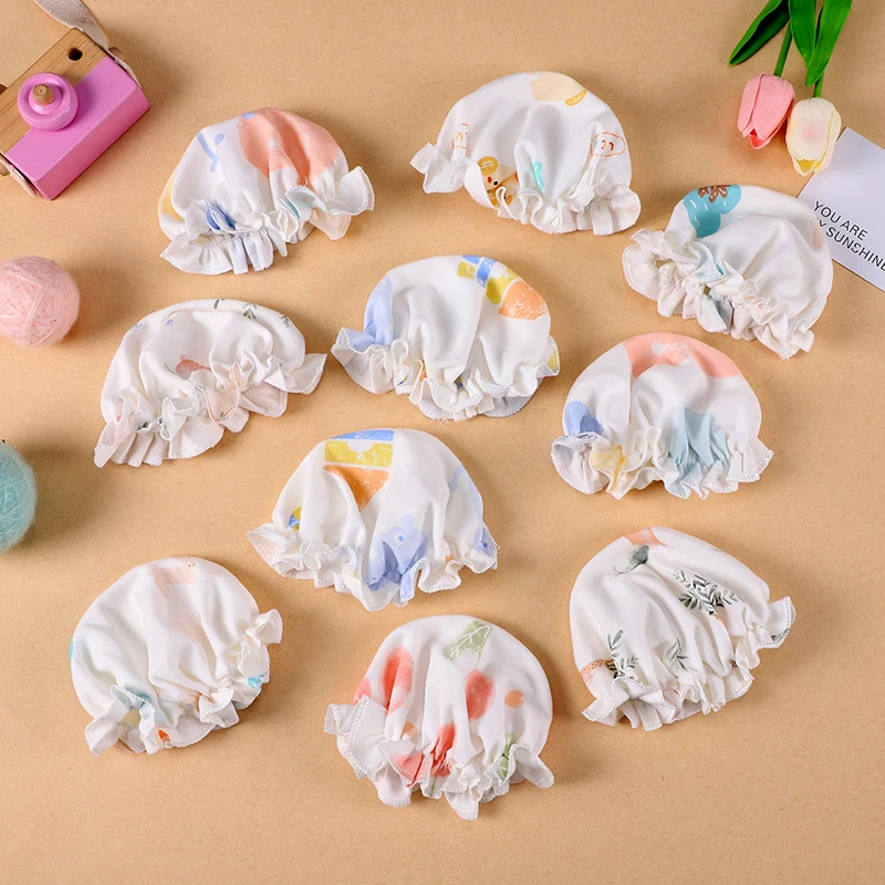 婴儿帽子春夏纯棉婴幼儿囟门0-3月初生薄款胎帽新生儿女男宝宝帽