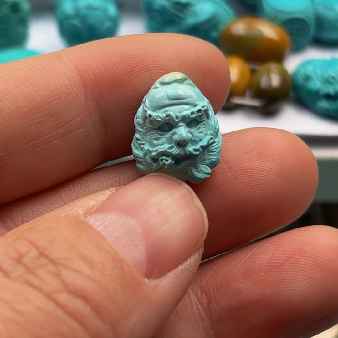 绿松石钟馗未镶嵌