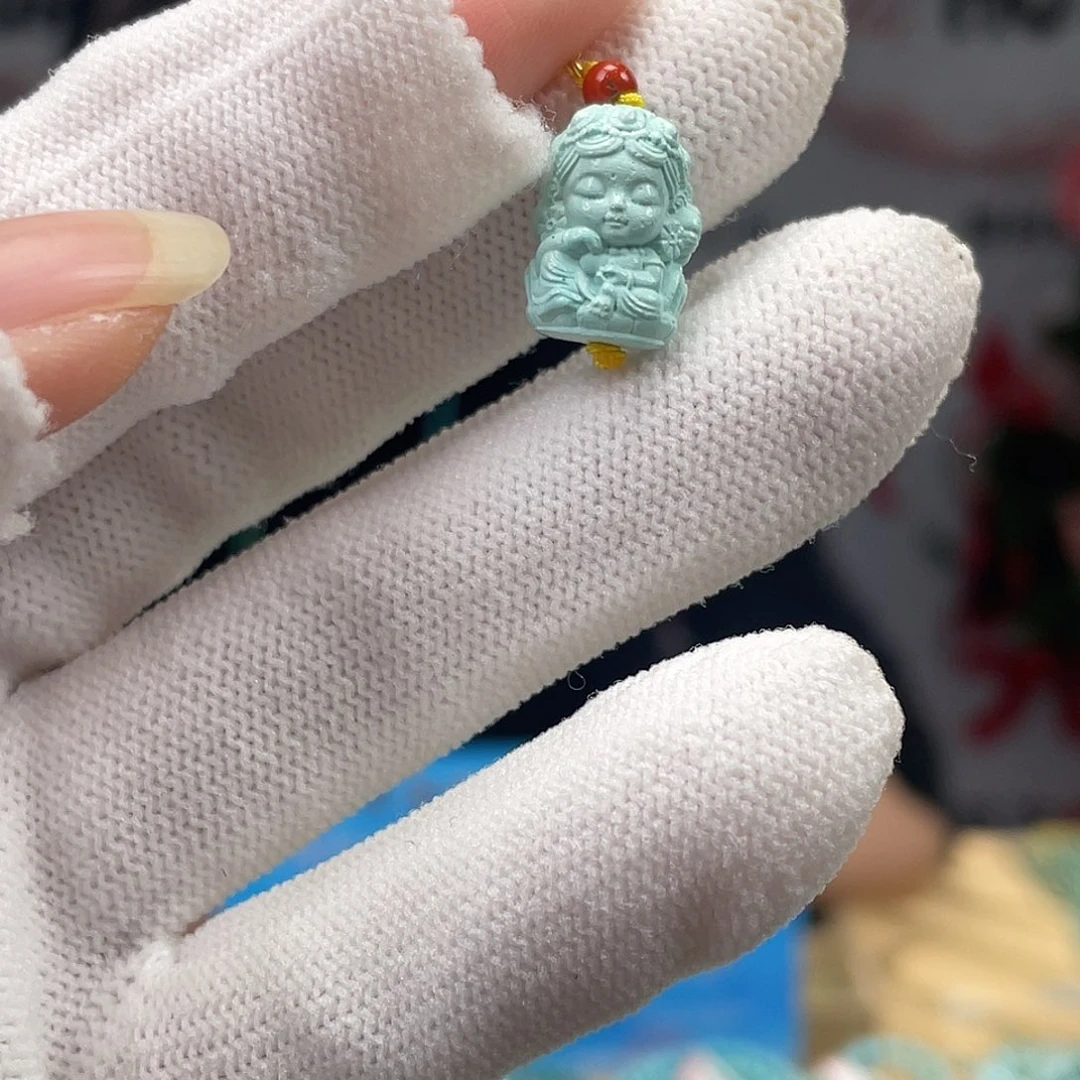 绿松石未镶嵌挂件