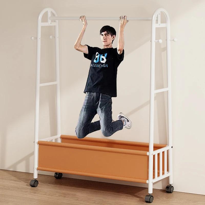 挂衣架落地卧室家用可移动衣服收纳架室内晾衣架多功能衣帽架