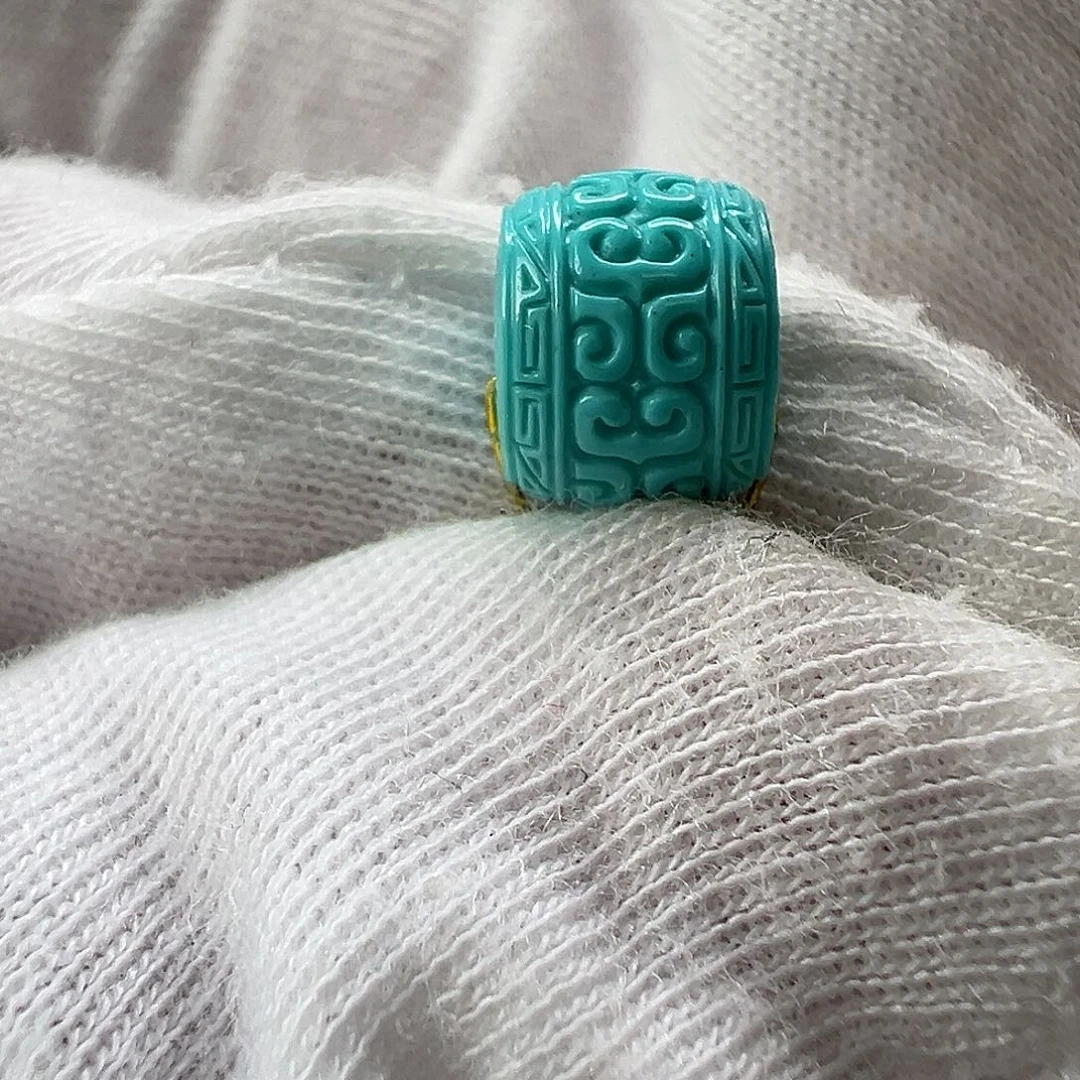 绿松石回纹珠未镶嵌