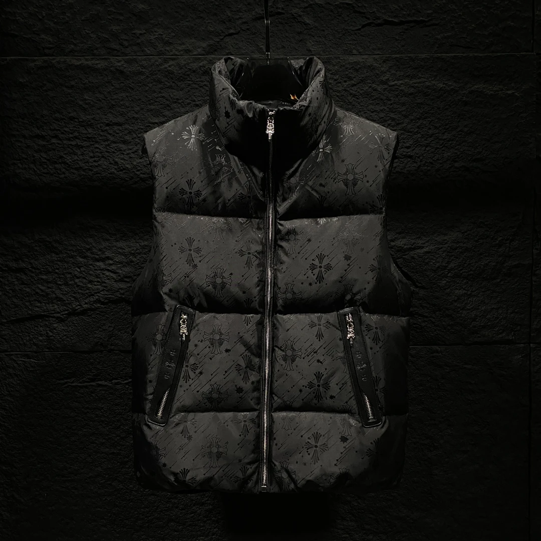 潮牌轻奢白鸭绒羽绒坎肩情侣马甲潮时尚冬季外套休闲羽绒时尚背心