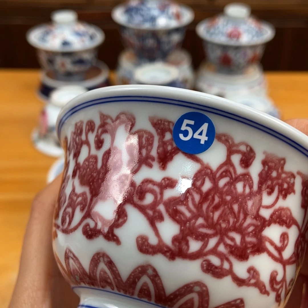 手绘现代茶具非古董