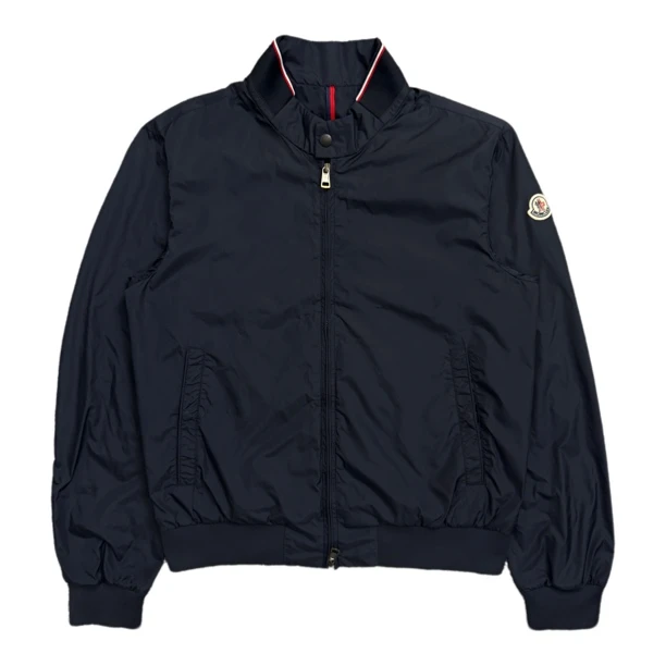 未使用 MONCLER 藏青色刺绣logo领口字母拉链外套3码