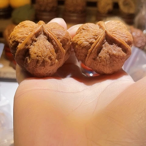 把件文玩核桃碟桩玉璧带彩41