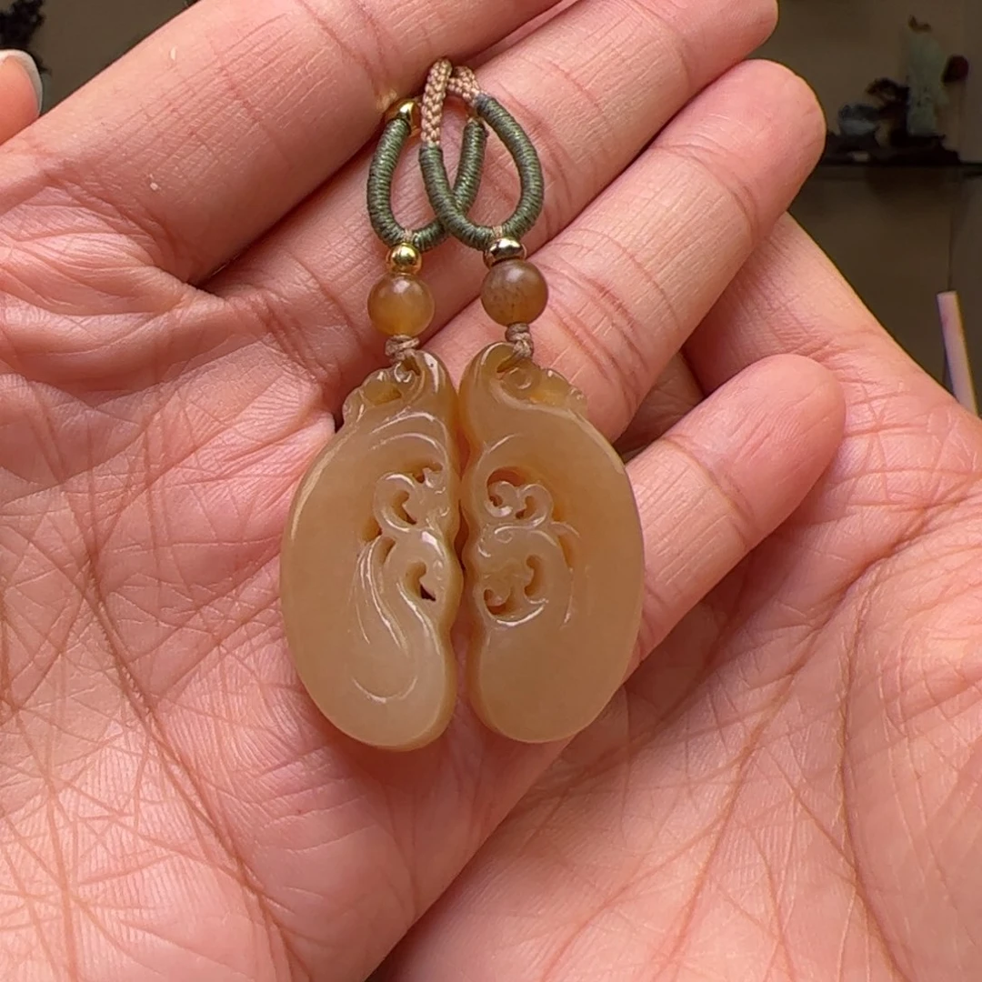 和田玉未镶嵌挂件