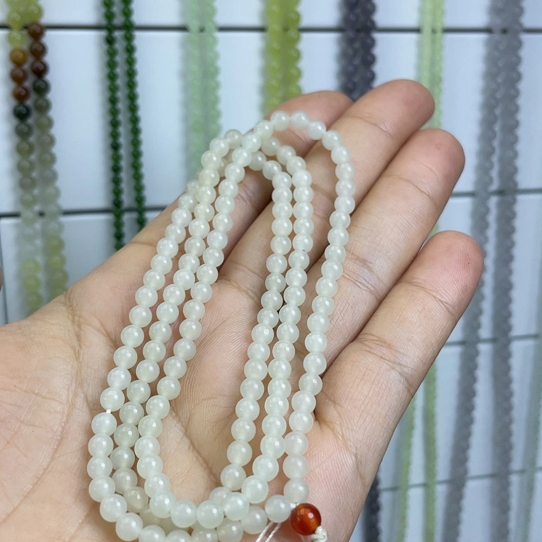 颈饰未镶嵌和田玉4mm