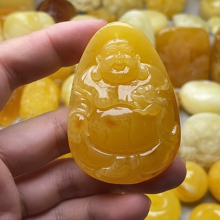 琥珀颈饰未镶嵌琥珀蜜蜡吊坠