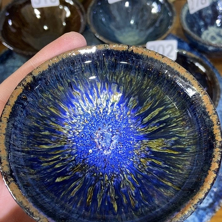 茶盏龙窑柴烧柴烧落灰