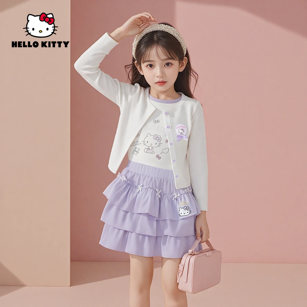 HelloKitty夏季新款女童装清新甜美三件套女宝套装AC5220MK074 KT