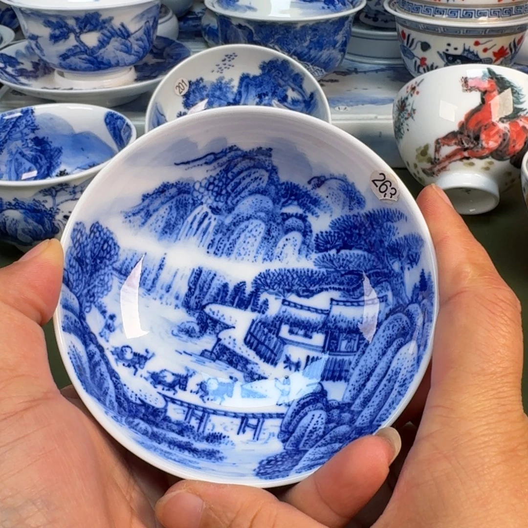 陶瓷景德镇纯手绘茶具圆圆263