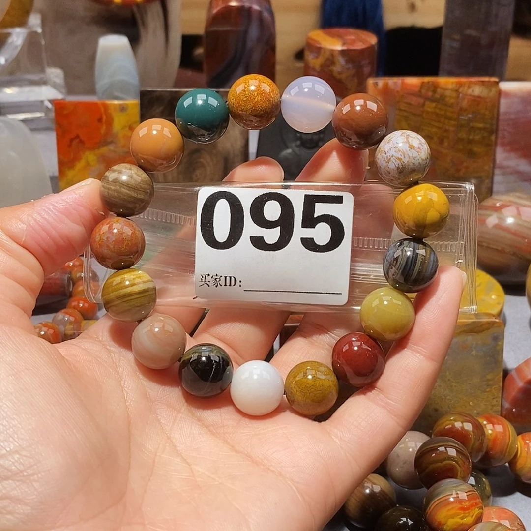 硅化玉天然北票硅化玉手串未镶嵌