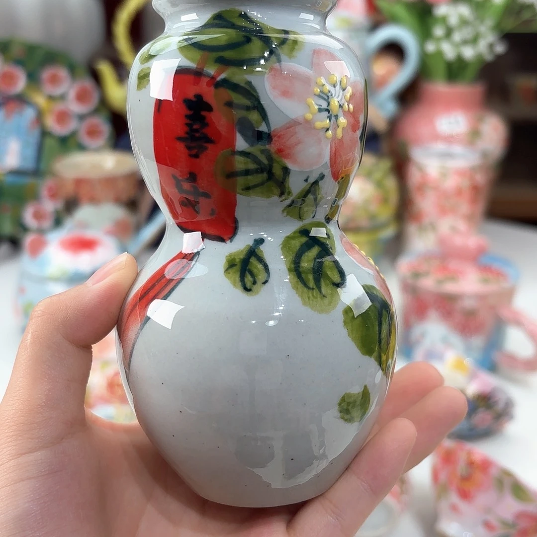 景德镇手绘高温釉下彩陶瓷茶具
