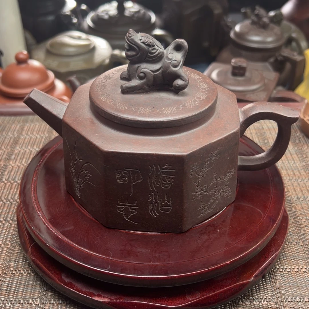 紫砂茶壶宜兴原矿紫砂壶400毫升容量