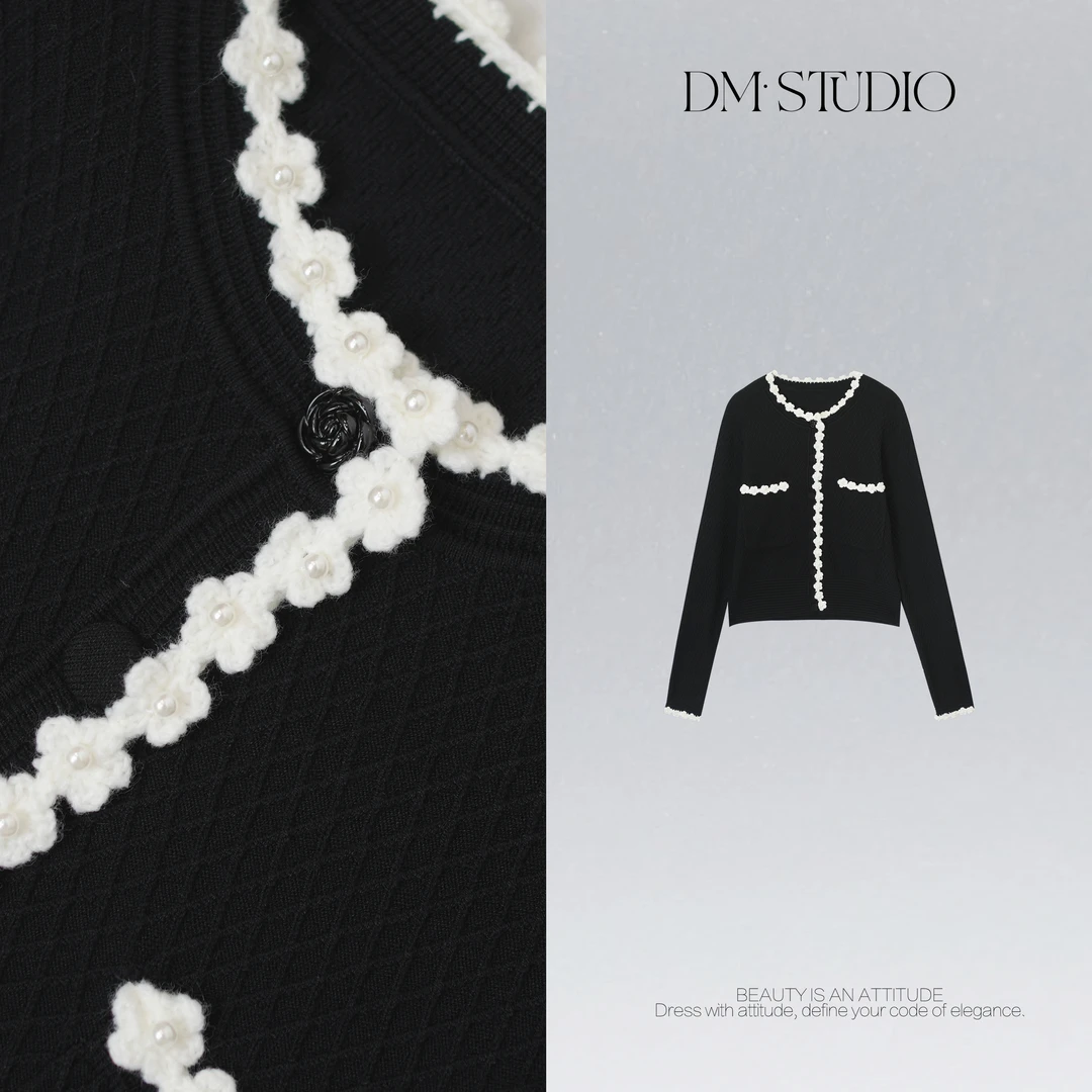 DEDM•STUDIO/气质极简风百搭精致感排扣针织开衫2512ZZS/114905