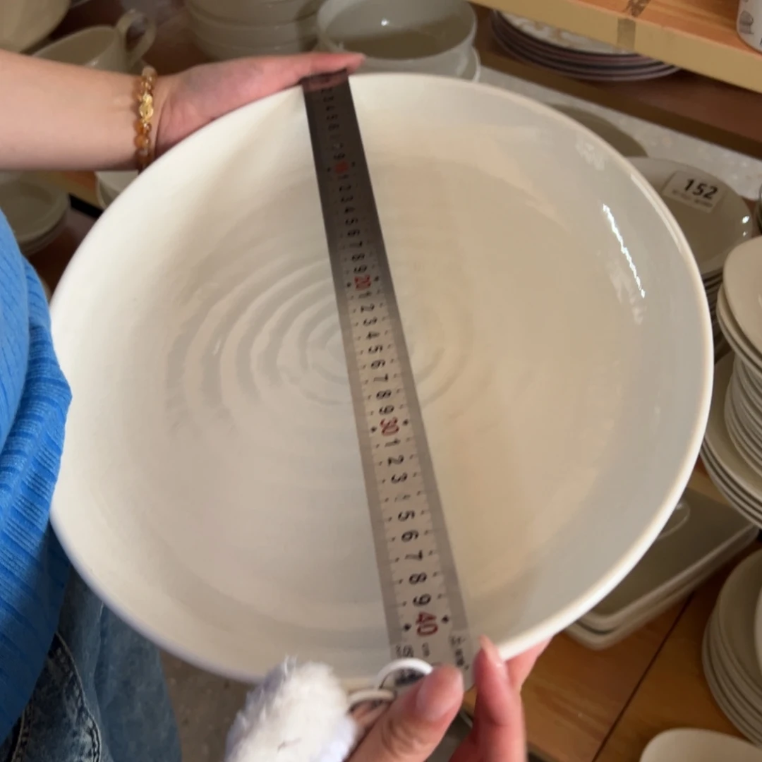 新骨瓷175瑕疵慎拍 白挑刀 16.5寸 大椭圆鱼盘