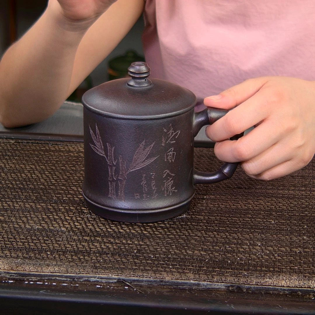 茶杯紫砂高货放漏