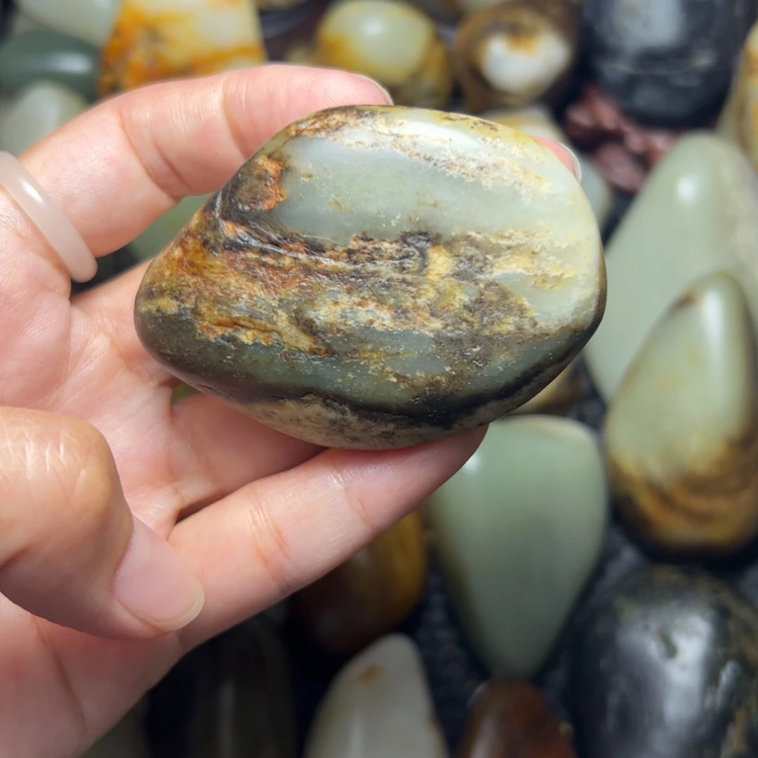 和田玉未镶嵌挂件36