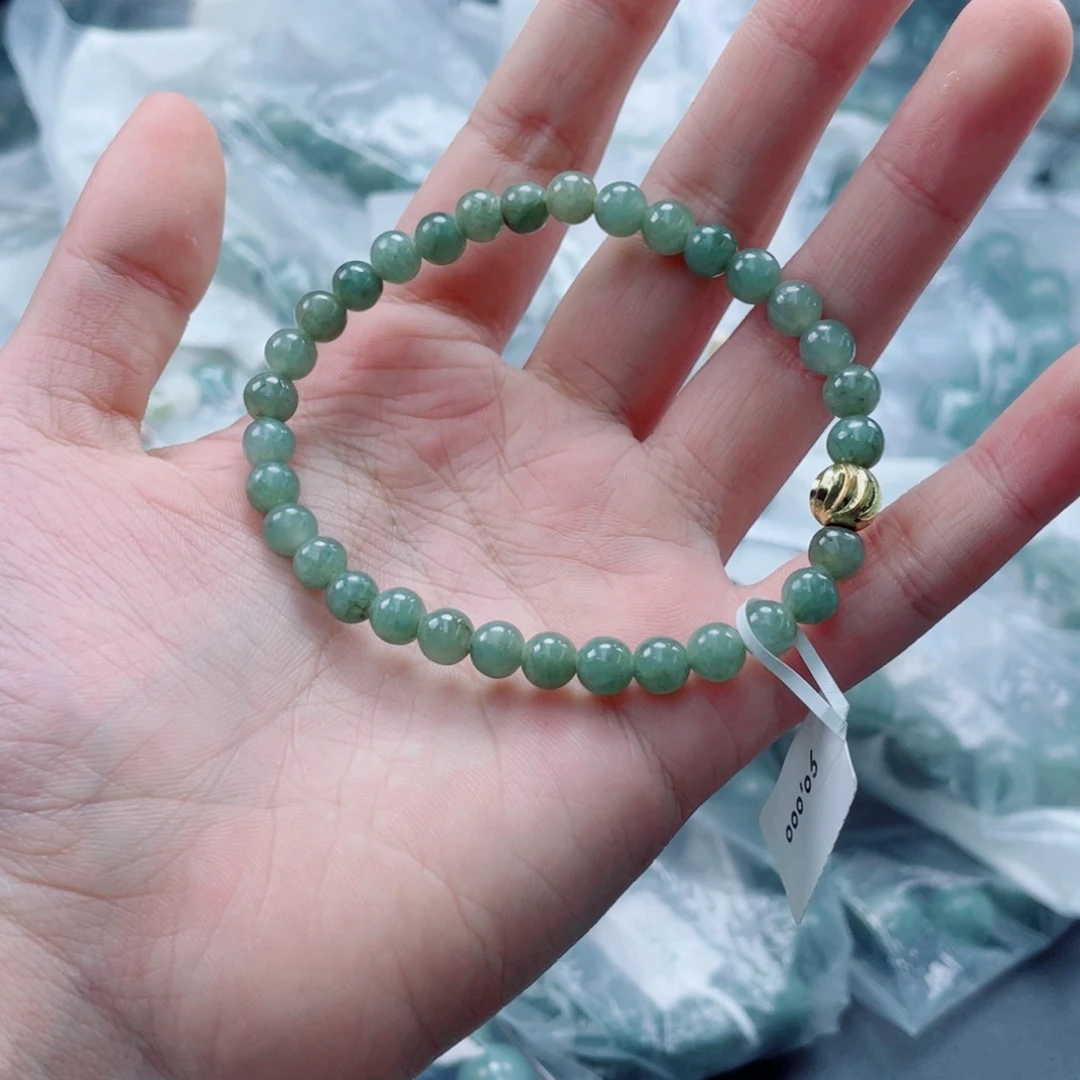 未镶嵌戒指翡翠珠串6.3