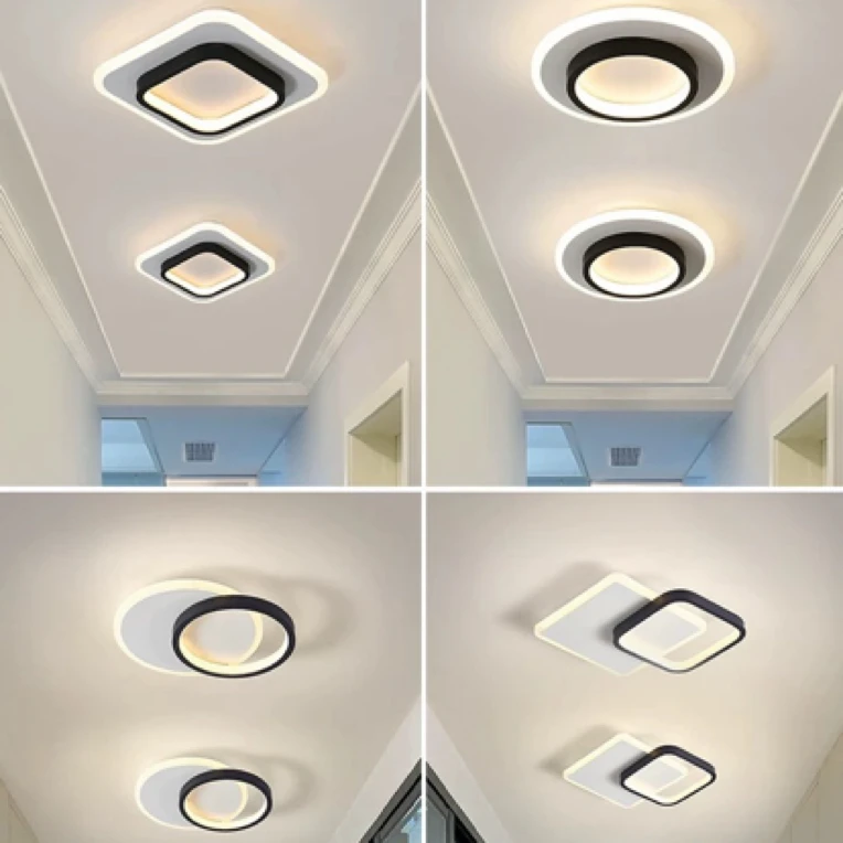 现代简约扣方圆过道灯阳台灯