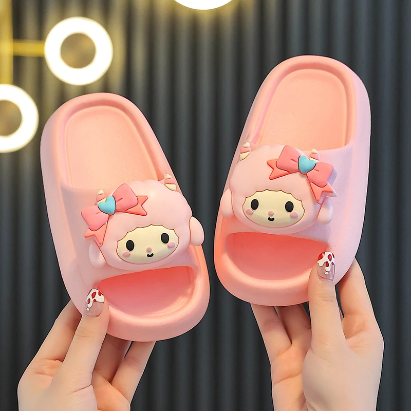 拖鞋儿童女童夏季2025新款室内防滑软底踩屎感女孩亲子外穿拖鞋