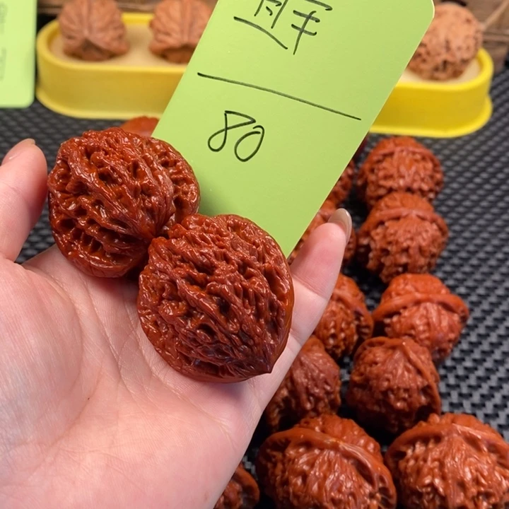 吊坠文玩核桃宜*麦穗虎宜羊