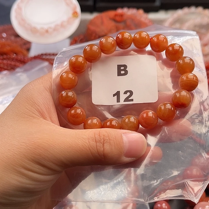 南红玛瑙未镶嵌多样性发货默认微瑕称重10mm