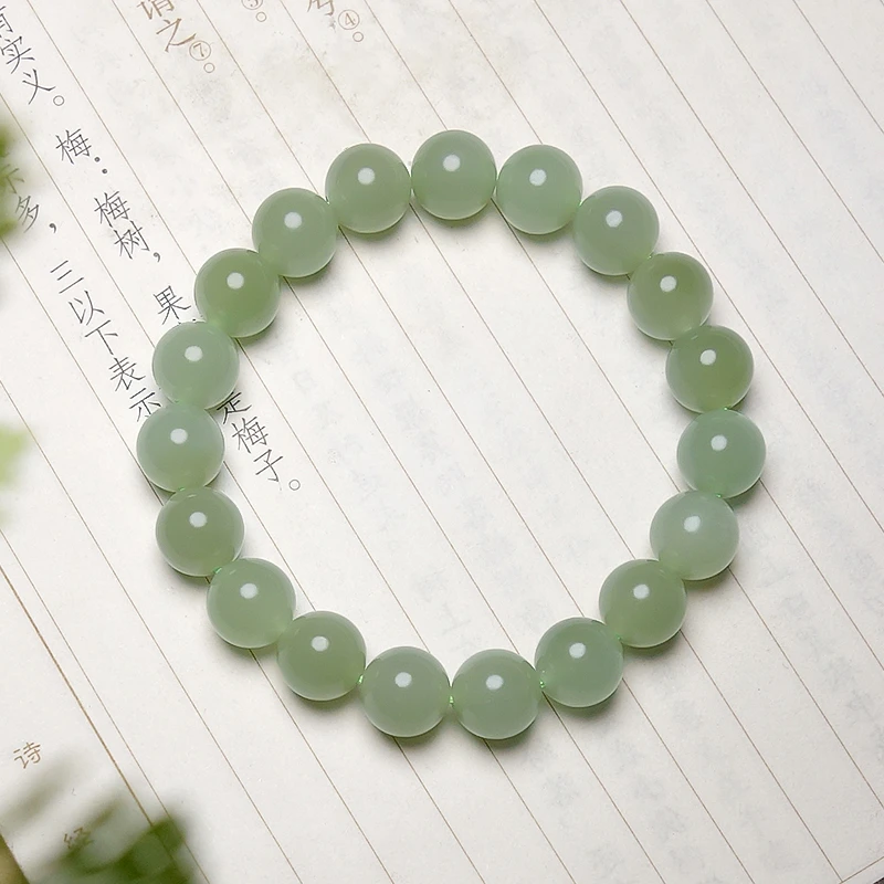 李晨nie专属-玉夫人【晴色】和田玉晴水手串