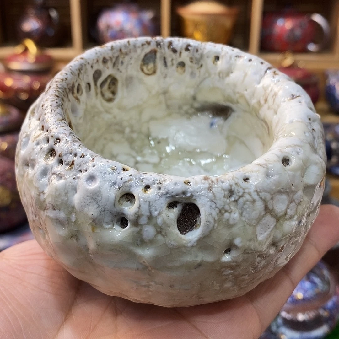 粗陶志野柴烧茶器