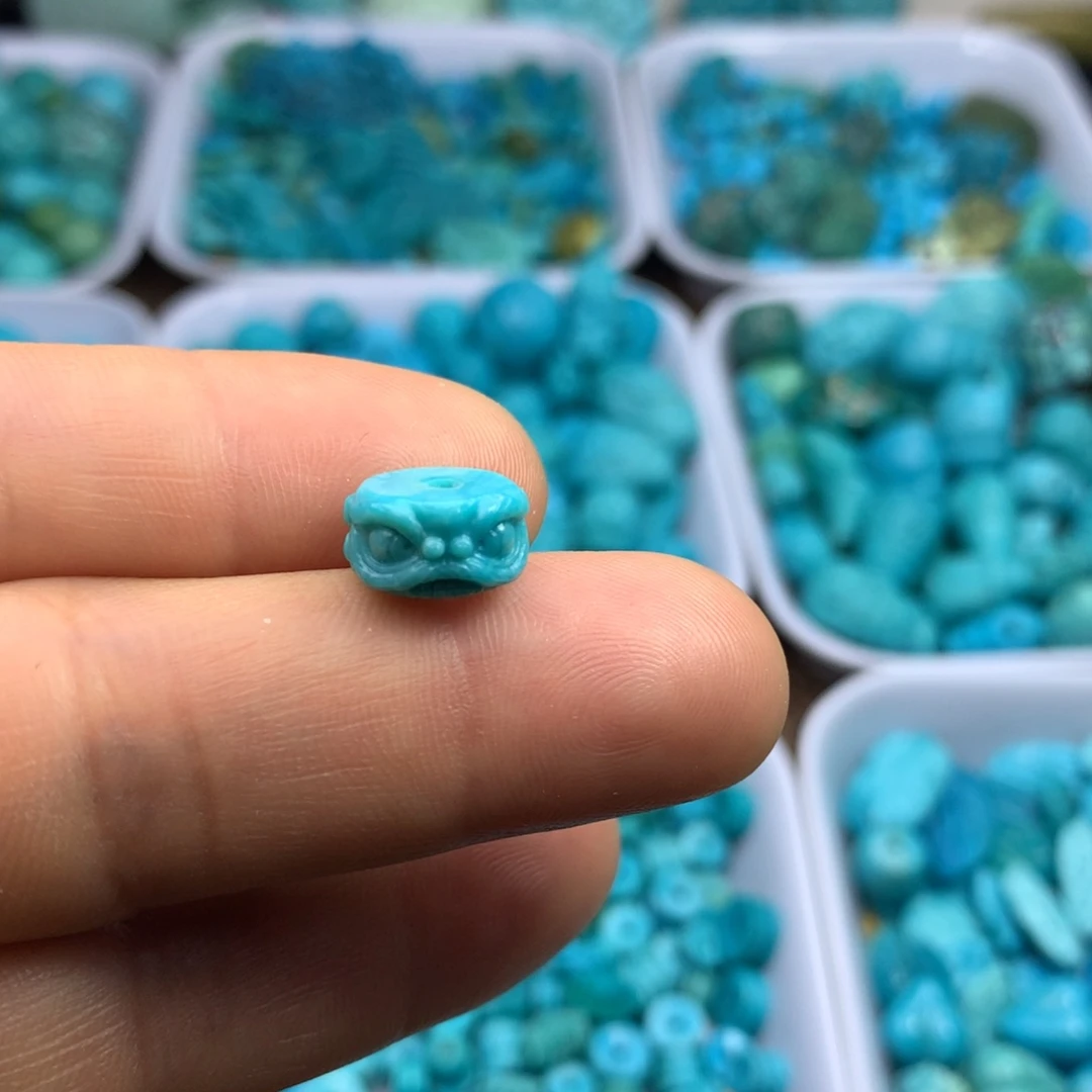 绿松石未镶嵌吊坠(不含链)10.5×6