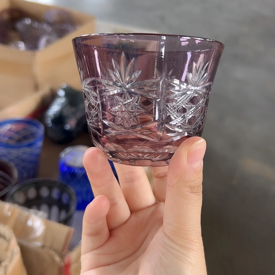 水晶玻璃高脚款微瑕一个