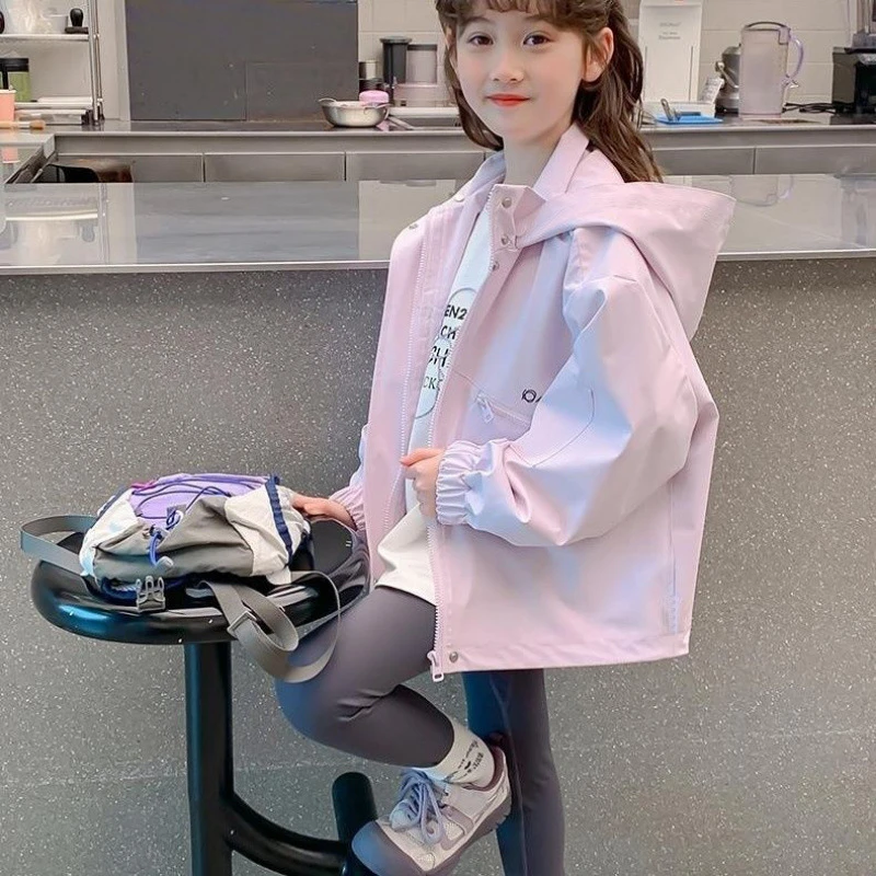 女童春秋外套2025新款小女孩春季时尚上衣女宝宝潮流春秋洋气外套