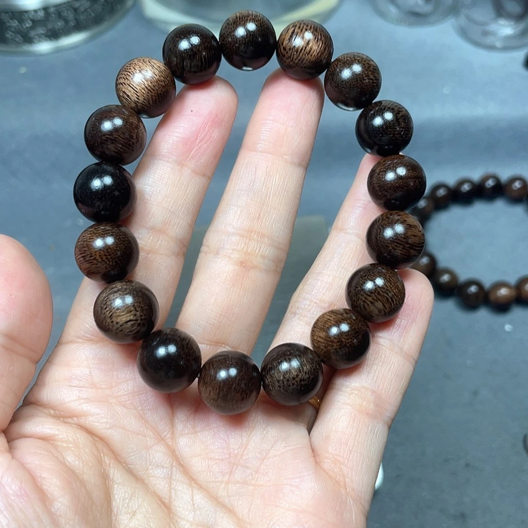 手串沉香木年*芽庄白棋1.2