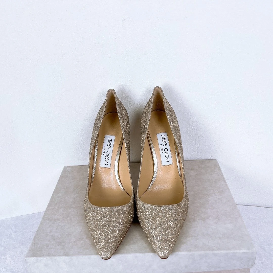 全新未使用 JIMMY CHOO/吉米周 安洁利猫猫时尚百搭尖头高跟鞋