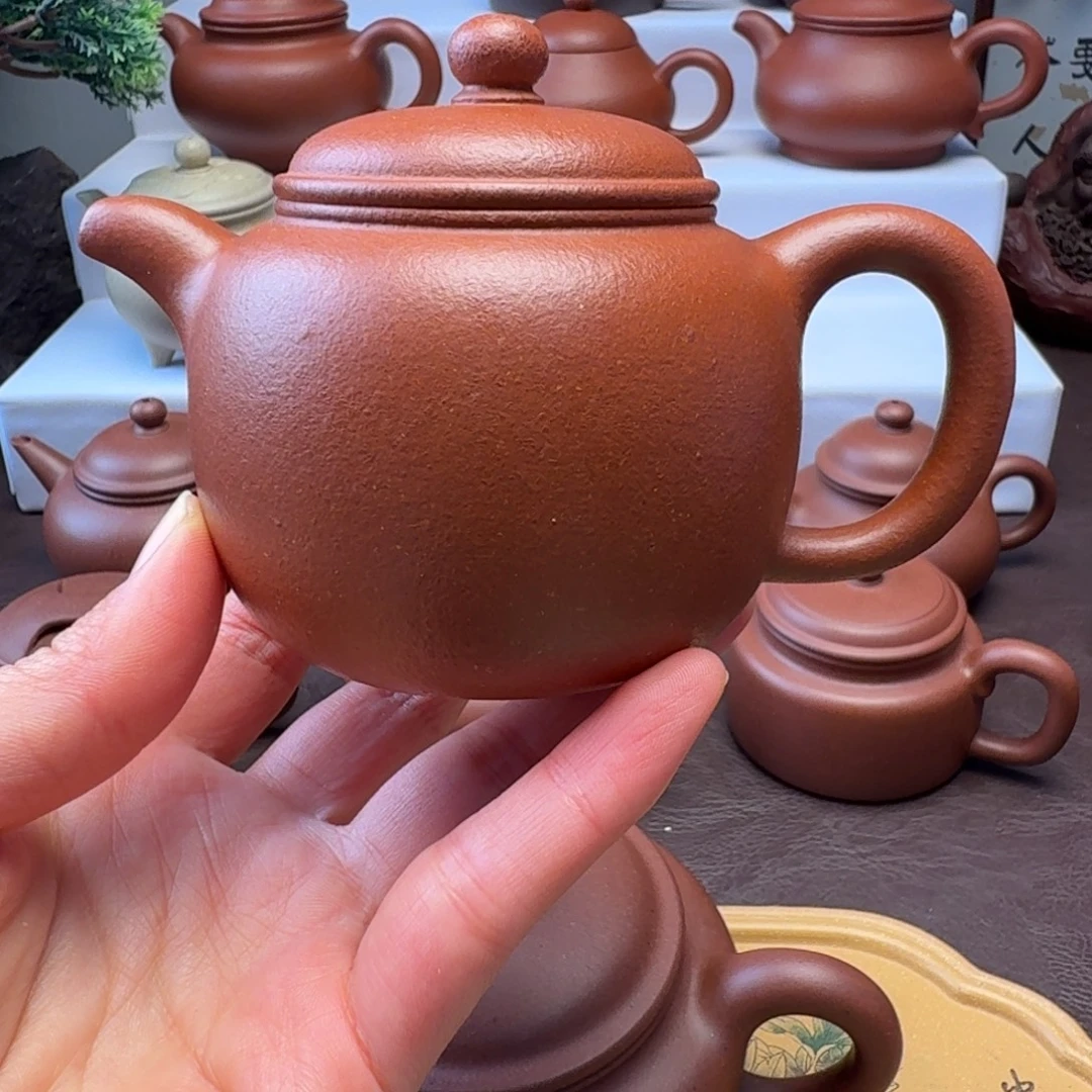 叁***爺紫砂茶壶红将坡 匏尊 200微瑕