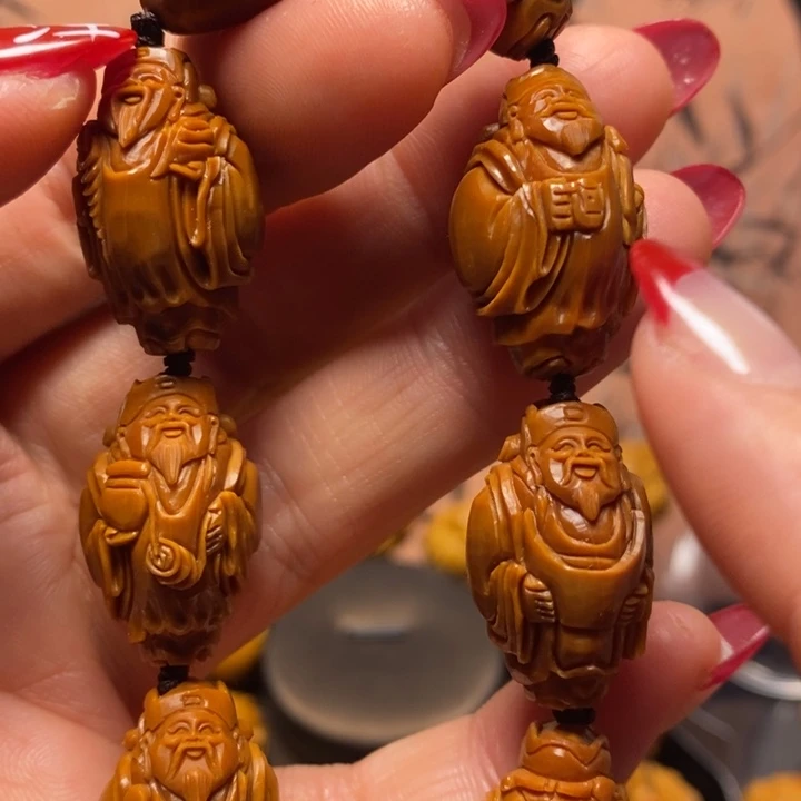 橄榄核手串/手链重**始老苏工财神