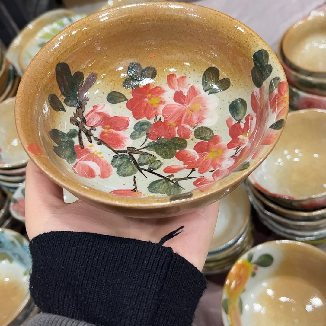 陶泥景德镇手工手绘高温釉下彩