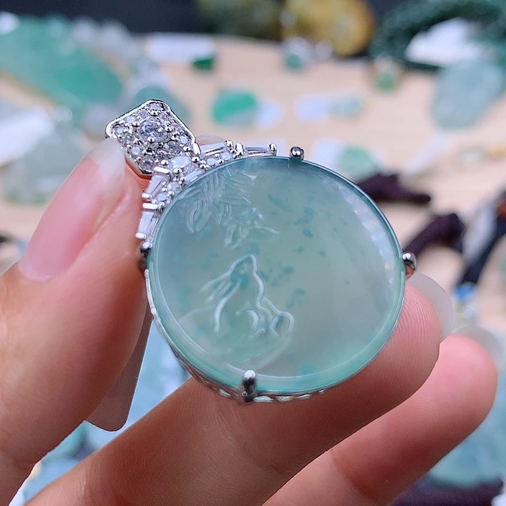 【闪购商品】翡翠颈饰未镶嵌翡翠吊坠