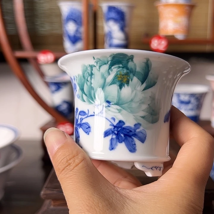 墨奈手绘手工花盆