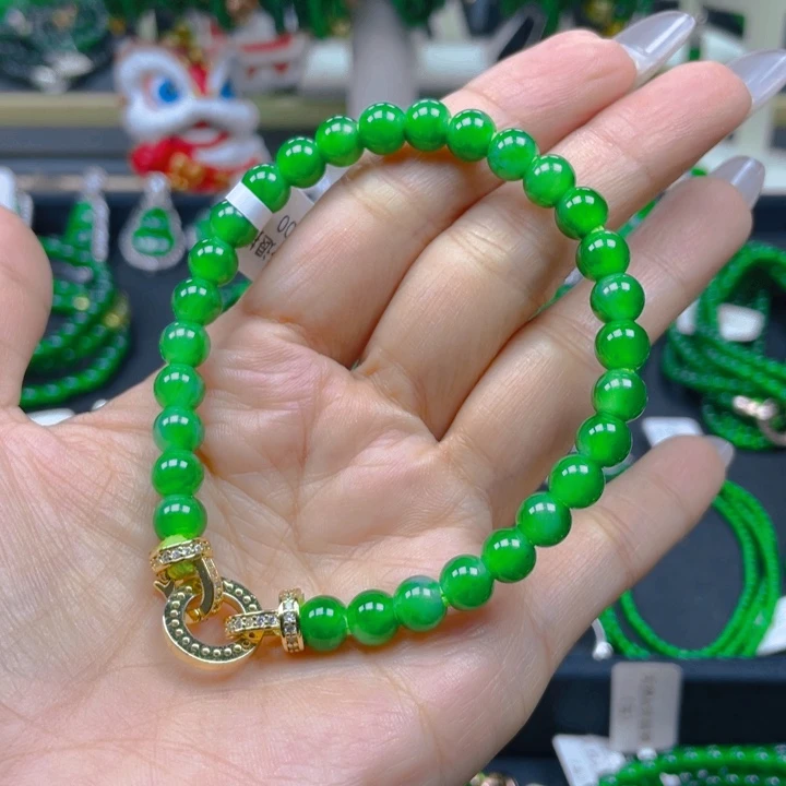 未镶嵌手链翡翠正阳绿7