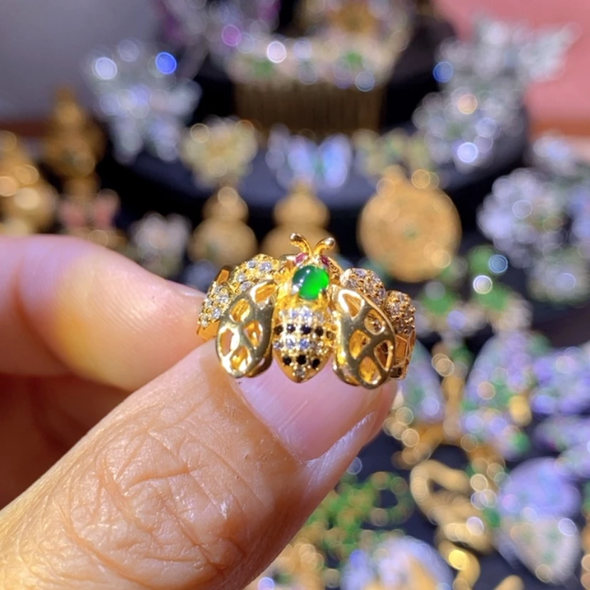 【闪购商品】银S925镶嵌挂件翡翠