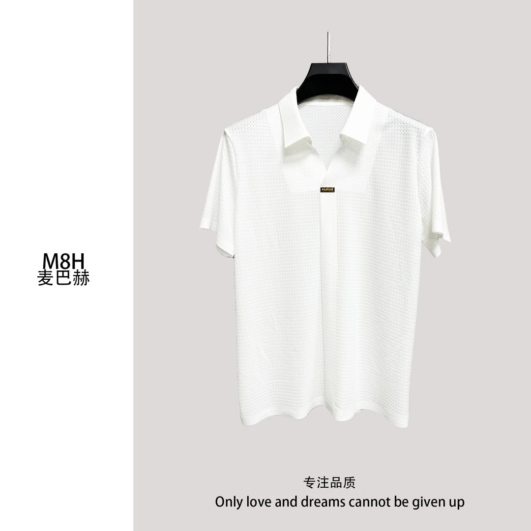 男装新款休闲提花竖条衬衣    无痕时尚舒适秋季衬衣