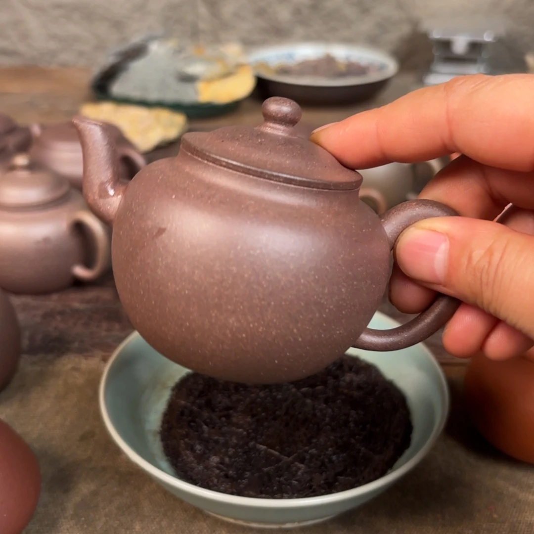 茶壶紫砂宫灯壶小品