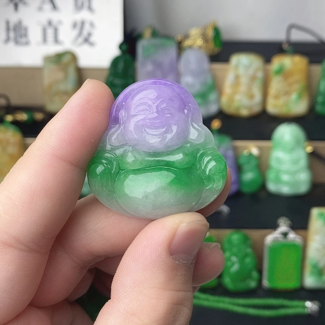 翡翠银S925镶嵌吊坠(赠链)