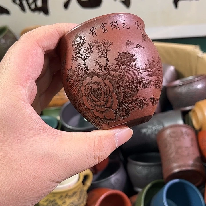 茶杯紫砂全手工紫砂主人杯